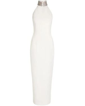 The Arrivals Hemingway Halter Embellished Maxi Dress - White