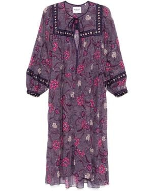 Isabel Marant Greila ミディドレス - パープル