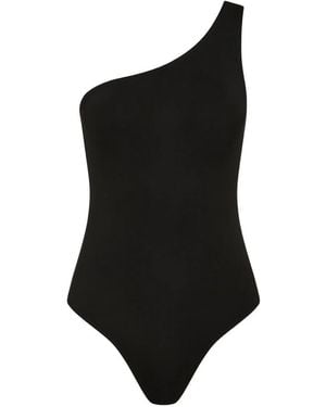 Bondi Born Phoebe One-Shoulder Swimsuit - Black