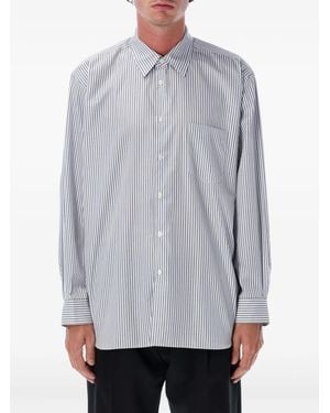 Comme des Garçons Stripe Long-Sleeve Shirt - Grey