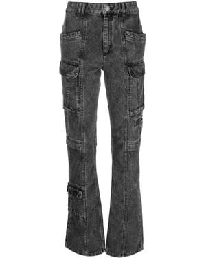Isabel Marant Distressed-Effect Denim Jeans - Grey