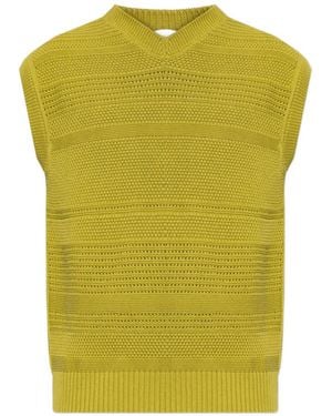 Paul Smith V-neck knitted vest - Grün