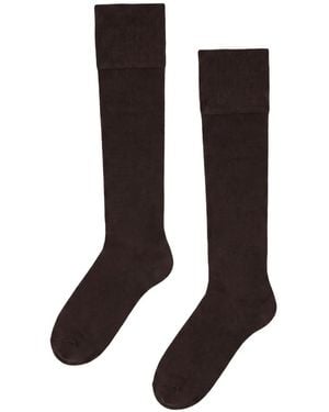 Wolford Ribbed-Knit Knee-High Socks - Black
