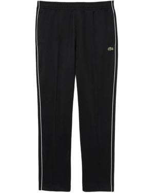 Lacoste Side-Stripe Track Pants - Black