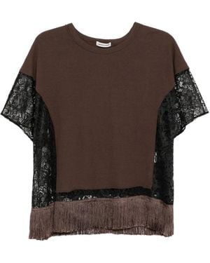 Undercover Crew Neck T-Shirt - Brown