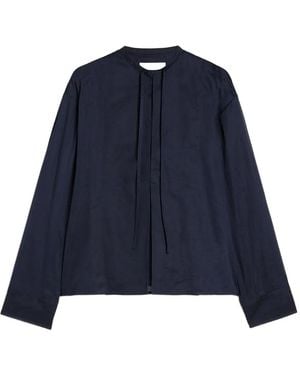 Jil Sander Blusa Con Cordones - Azul