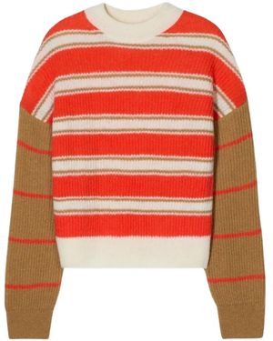 Closed Gestreifter Pullover - Rot