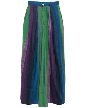 Marrakshi Life Pleated-Front Trousers - Blue
