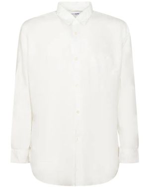 Comme des Garçons Long-Sleeve Button-Down Shirt - White