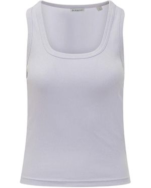 Burberry Geripptes Festival Tanktop - Grau