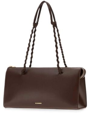 Jil Sander Tangle Tent Shoulder Bag - Brown