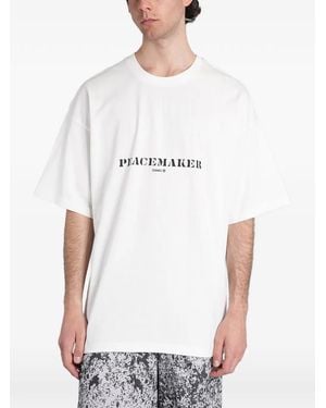 Peacemaker Oamc Logo-Print T-Shirt - White
