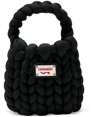 Charles Jeffrey Bolso Shopper Marshmallow Mini - Negro