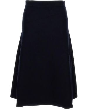 Max Mara Flared Midi Skirt - Blue