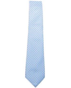 Canali Patterned Tie - Blue
