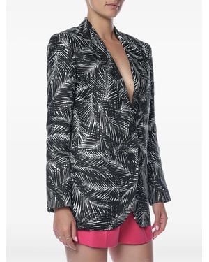 Michael Kors Palm-Print Blazer - Grey