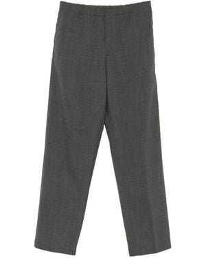 Lardini Elasticated-Waistband Pants - Gray