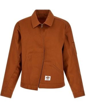 Undercover Veste Zippée À Patch Logo - Brown