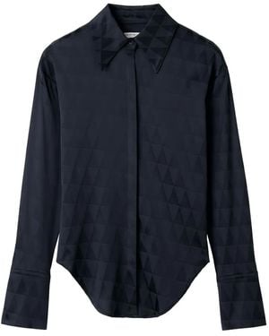 Tiger Of Sweden Camisa con motivo geométrico - Azul