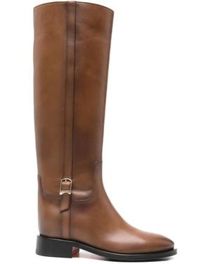 Santoni Buckle-Detail Boots - Brown