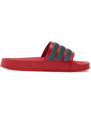 adidas Originals "Arte Antwerp Ailette" Slides - Red