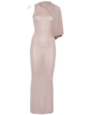 Rick Owens Scarf Asymmetric Draped-Detail Maxi Dress - Pink