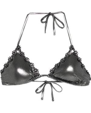 Agent Provocateur フローラル ビキニトップ - ブラック