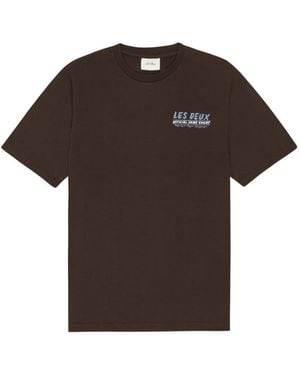 Les Deux Graphic-Print T-Shirt - Brown
