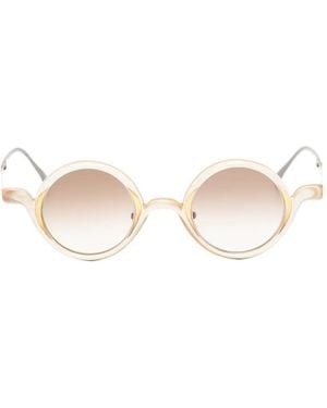 Rigards Round-Frame Sunglasses - Natural