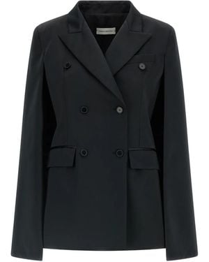 Federica Bonifaci Double-Breasted Blazer - Black