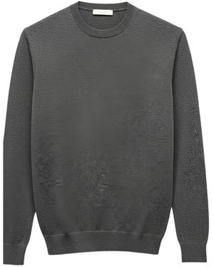 Diktat Pullover mit Rundhalsausschnitt - Grau