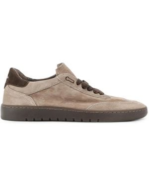 PIUMESTUDIO Suede Lace-Up Trainers - Brown