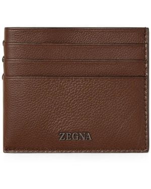 ZEGNA Secondskin Card Case - Brown