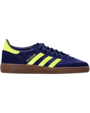 adidas Originals Handball Spezial Three-Stripe Suede Sneakers - Blue