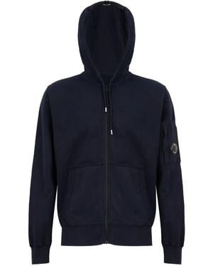 C.P. Company Hoodie À Fermeture Zippée - Bleu