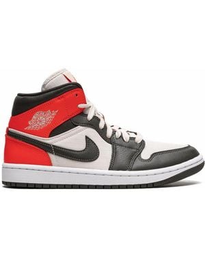 Nike Air 1 Mid Se "Newsprint" Trainers - Red
