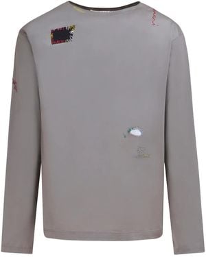 Marni Klassisches Langarmshirt - Grau