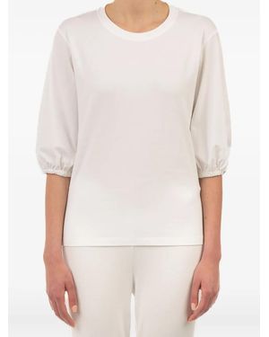 Le Tricot Perugia パフスリーブ Tシャツ - ホワイト