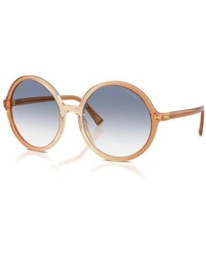 Miu Miu Round-Frame Sunglasses - Blue