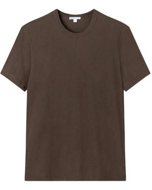 James Perse Crew-Neck T-Shirt - Brown