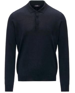 K-Way Polo Rey De Manga Larga - Azul