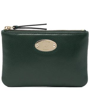 Mulberry Logo-Plaque Coin Purse - Green