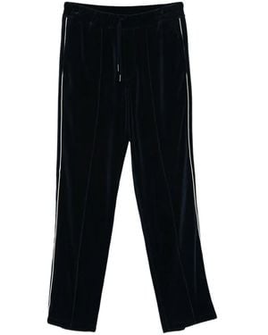 Tom Ford Jogginghose aus Velours mit Paspeln - Schwarz