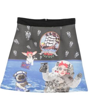 The Artistylist Graphic-Print A-Line Skirt - Black