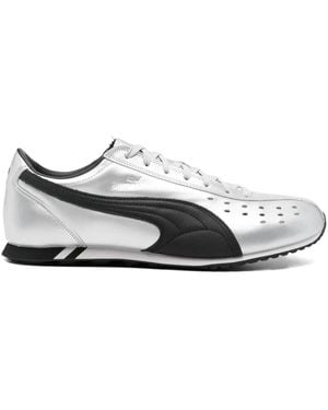 PUMA 'Sprint' Coloured Trainer With Logo Print On The Side - White