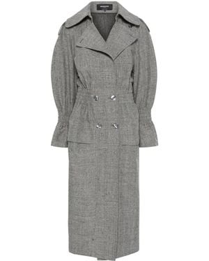 Rochas Double-Breasted Coat - Grey