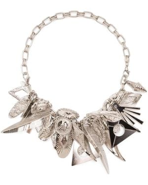 Toga Motif Necklace Bracelet - Metallic
