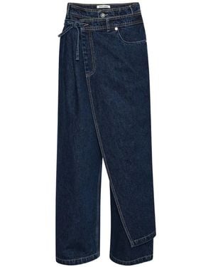 Henrik Vibskov Fly Wrap-Front Jeans - Blue