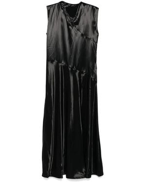 Jil Sander Satin Midi Dress - Black