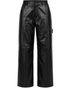 Yigal Azrouël Rowan Leather Pants - Black